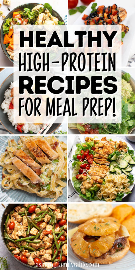 Healthy and high-protein meal prep recipes. High Protein Lunch Meal Prep Chicken, High Protein Dinners Healthy, Low Calorie High Protein Meal Prep, Meal Prep For The Week High Protein, Weight Watchers Side Dishes, High Protein Meal Prep For The Week, Easy High Protein Meal Prep, Weight Watchers Sides, High Protein Bariatric Recipes