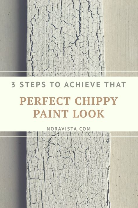 Wood Distressing Techniques, Antique Crackle Paint, White Crackle Paint Furniture, How To Make Chippy Paint Finish, How To Make Paint Crackle, Chipped Paint Look Diy, Crackle Paint With Hairspray, How To Crackle Paint Furniture, How To Crackle Paint Wood