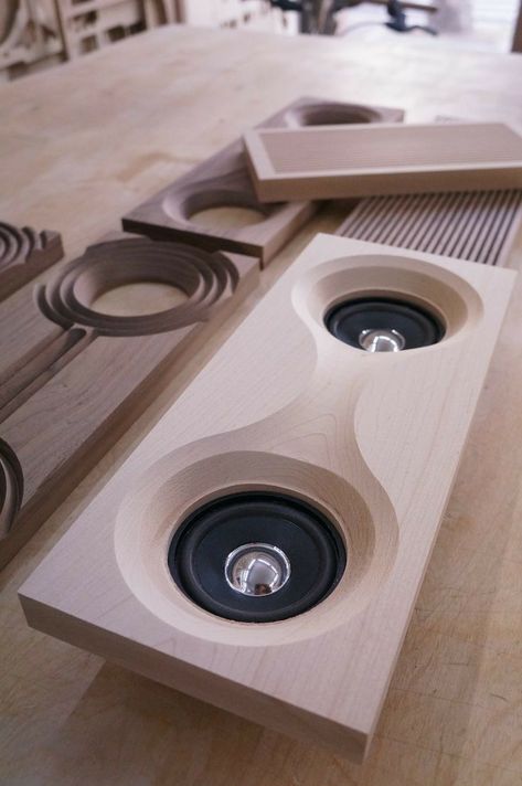 Wood Speakers Design, Cnc Panel, Wood Speakers, Wooden Speakers, Speaker Projects, Speaker Box Design, Minecraft Mobs, Ceiling Speakers, Monitor Speakers