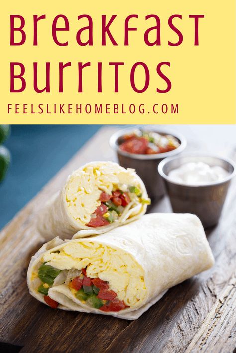 How to Make the Best Homemade Breakfast Burritos Homemade Breakfast Burritos, Meatless Breakfast, Quick Meal Prep, Breakfast Burrito, Homemade Breakfast, Quick Meal, Make Ahead Meals, Breakfast Burritos, Hearty Breakfast