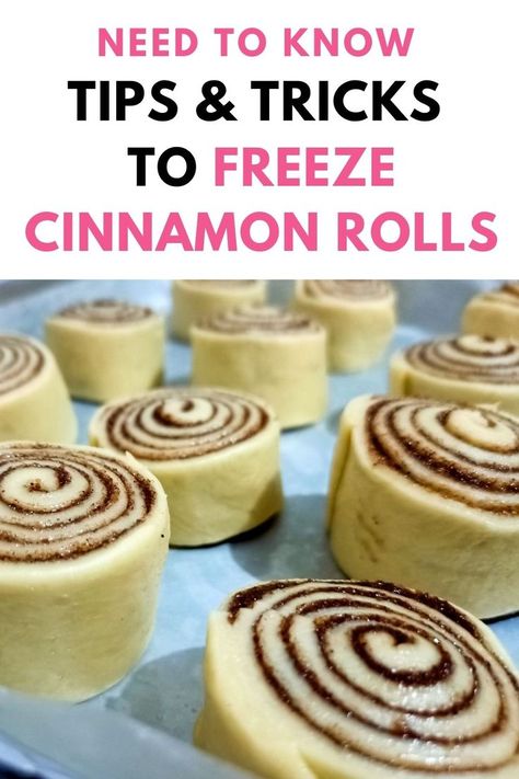 Can you freeze homemade cinnamon rolls? Yes, definitely! Here are 3 different ways to freeze cinnamon rolls so you can enjoy fresh cinnamon rolls whenever the craving strikes! Frozen Cinnamon Roll Recipe, Freeze Cinnamon Rolls, Cinnamon Roll Frosting, Cinnamon Bun Recipe, Cinnabon Cinnamon Rolls, Cinnamon Roll Dough, Meal Prep Snacks, Homemade Cinnamon Rolls, Easy Freezer Meals