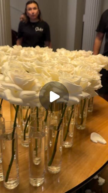 | FLORIST | NEW YORK on Instagram: "How to open 180 buds and roses for the wedding day!

1. One Day before the wedding day clean all roses from leaves 🍃 and thorns .

2. Reflexes roses in the venue of event day, not in the studio !they will be more freshy and you will not see any damage in the petals." One Rose Centerpiece, Single Stem Rose, Rose Centerpieces, Before The Wedding, One Rose, Single Rose, In The Studio, The Studio, One Day