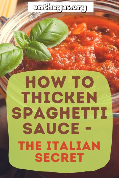 Spaghetti Sauce From Tomato Juice, Thick Homemade Spaghetti Sauce, How To Thicken Homemade Marinara Sauce, Ways To Use Spaghetti Sauce, Thick Tomato Sauce, How To Make Spaghetti Sauce From Tomato Paste, Thick Pasta Sauce, Thick Spaghetti Sauce Recipes, Homage Spaghetti Sauce