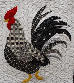 Rooster Quilt Pattern Free, Rooster Art Illustrations, Chicken Quilts, Farm Quilt Patterns, Wire Fencing, Chicken Quilt, Chicken Crafts, Chicken Pattern, Rooster Art