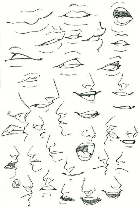 Drawing Mouths Reference, Sketch Mouth, Manga Mouth, Anime Mouth Drawing, Anime Mouths, Different Expressions, Drawing Face Expressions, Mouth Drawing, 얼굴 드로잉