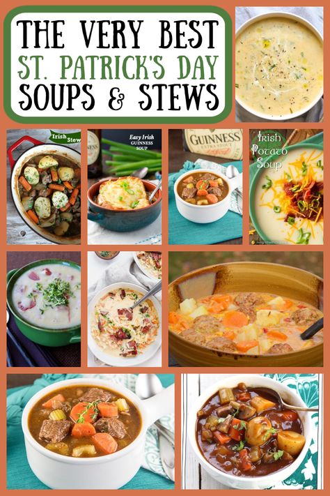 60 Very Best St. Patrick's Day Recipes from RecipesForHolidays.com #best #stpatricksday #recipes #RecipesForHolidays Irish Potato Bites, Irish Soup, Irish Dinner, St Patrick's Day Recipes, Irish Cheddar, Glazed Meatballs, Irish Potatoes, Corned Beef Recipes, Irish Stew