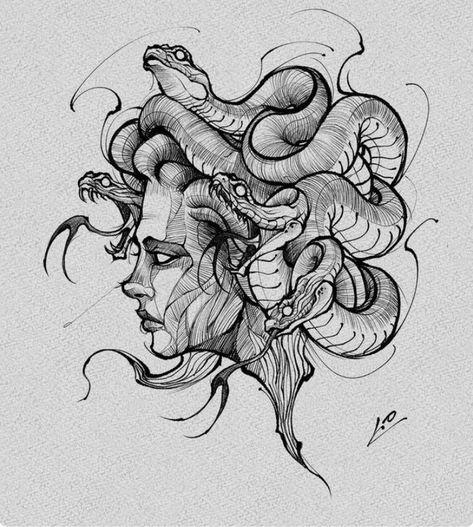 Side Tattoos Women, Medusa Tattoo Design, Medusa Art, Wicked Tattoos, Medusa Tattoo, Greek Tattoos, Stomach Tattoos, Tattoo Design Book, Black Ink Tattoos