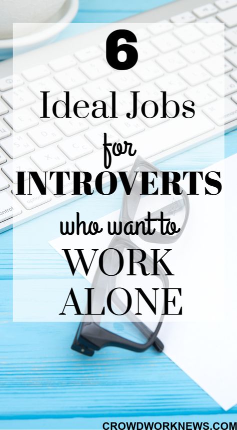 6 Ideal Jobs for Introverts Where You Work Alone (Top Careers for Introverts) #homebasedbusiness #workfromhome #jobsforintroverts Jobs For Introverts, Virtual Jobs, Good Paying Jobs, Best Jobs, Flexible Jobs, Best Online Jobs, Freelance Writing Jobs, Data Entry Jobs, Legitimate Work From Home