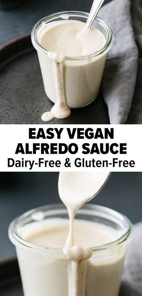 White Pizza Sauce, Vegan Alfredo Sauce, Vegan Alfredo, Pillsbury Recipes, Alfredo Sauce Recipe, Vegan Mac And Cheese, How To Cook Potatoes, Alfredo Sauce, Vegan Cooking