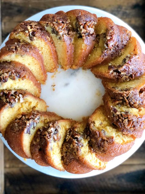 Cake Mix Rum Cake, Rum Bundt Cake Recipes, Rum Bundt Cake, Rum Cake Mini Bundt, Butter Rum Bundt Cake, Spiced Pecans, Rum Cake, Vanilla Pudding Mix, Yellow Cake