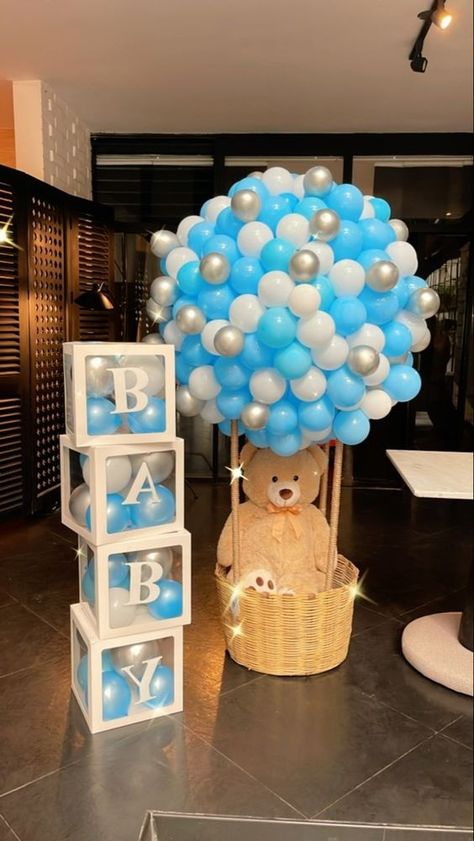 Babby Shower, Party Balloons Diy, Patio Privacy Screen, Bear Baby Shower Theme, Idee Babyshower, Patio Privacy, Baby Shower Deco, Unisex Baby Shower, Baby Gender Reveal Party