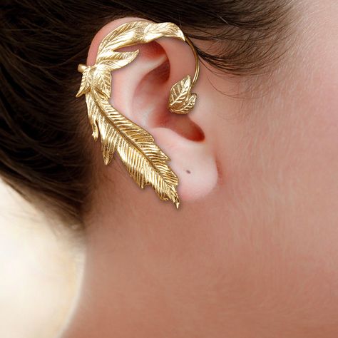 Earcuffs Aesthetic, Gold Ear Cuffs, Lofi Music, Spring Leaf, Branch Earrings, No One Understands, Headpiece Jewelry, Gold Ear Cuff, Diamond Jewelry Designs