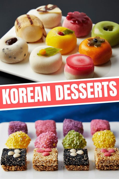 Fun Simple Recipes, Korean Pastry Recipes, Korean Desserts Recipes, Asian Desserts Recipes, Korean Dessert Recipes, Korean Pastries, Korean Baking, Korea Recipes, Korean Dessert Cafe