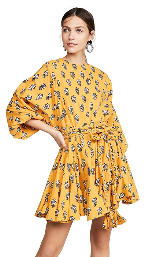 Rhode Ella Dress | SHOPBOP Rhode Dress, Floaty Dress, Dress Yellow, India Fashion, Yellow Flower, Engineered Garments, Dress Cuts, Lifestyle Shop, Mini Dresses