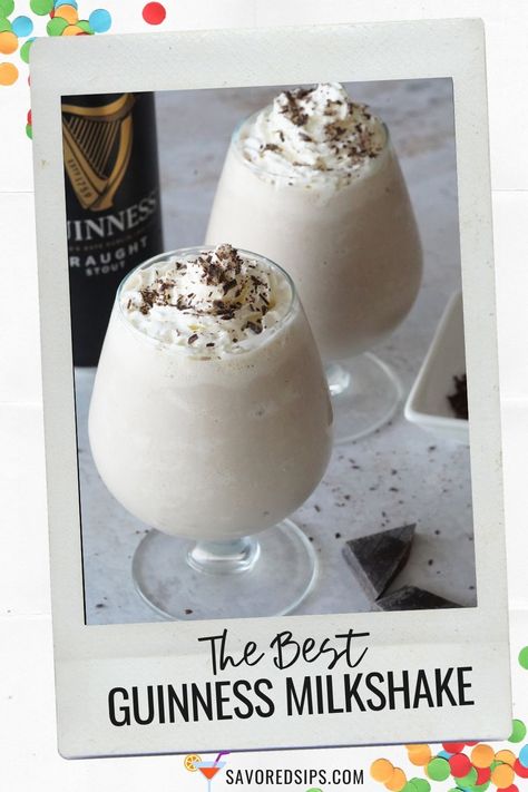 Milkshakes have never been so good until now. Ty this super tasty Guinness Milkshake and it'll quickly become your new favorite milkshake. Guinness Milkshake, Drinks Valentines Day, Valentines Day Cocktails, Drinks Thanksgiving, Christmas Morning Punch, Solar Eclipse Party, Big Green Egg Grill, Green Egg Grill, St Patricks Day Drinks