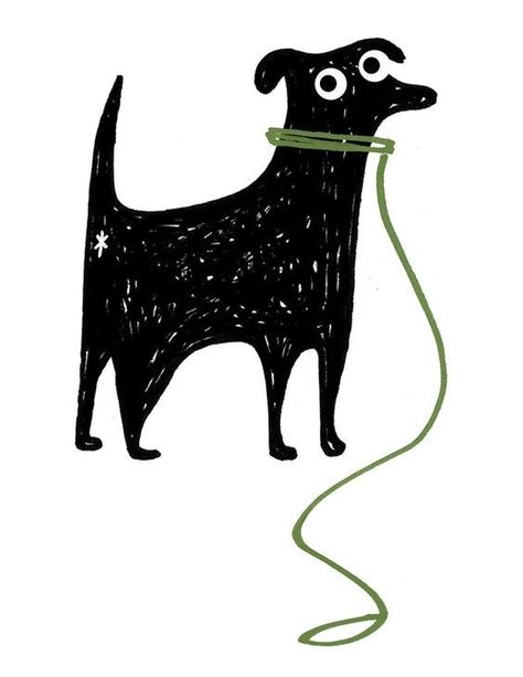 강아지 그림, Abstract Illustration, Floral Illustration, Dog Illustration, Art And Illustration, Dog Drawing, Black Dog, Cute Illustration, Animal Illustration