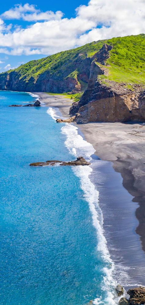 Experience untouched new beaches on Montserrat. #Montserrat #Caribbean #travel #beach #drone #mavic #dji Montserrat Caribbean, Volcano Bay, British Overseas Territories, Caribbean Destinations, Travel America, Caribbean Travel, Beaches In The World, Travel Beach, Adventure Tours