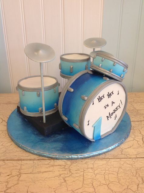 Drums Birthday Cake, Drums Cake, Drum Set Cake Ideas, Drum Cake Ideas, Drumset Cake, Drum Kit Cake, Drum Kit Birthday Cake, Drum Set Cake, Music Cake Ideas