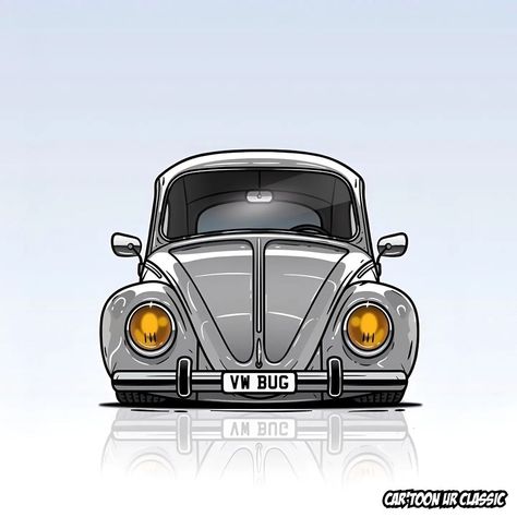 Vw Tattoo, Beetle Drawing, Porsche Wheels, Castlevania Wallpaper, Vw Ideas, Vw Type 3, Vw Art, Vw Classic, Car Furniture