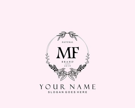 Initial MF beauty monogram and elegant logo design, handwriting logo of initial signature, wedding, fashion, floral and botanical with creative template. Design Handwriting, Handwriting Logo, Handwritten Logo, Elegant Logo Design, Abstract Wallpaper Backgrounds, Elegant Logo, Creative Template, Wedding Fashion, Abstract Wallpaper