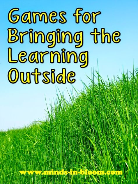 Games for Bringing the Learning Outside Learning Outside, Nature Ideas, Pe Ideas, Substitute Teaching, Outdoor Education, End Of Year Activities, School Daze, Classroom Organisation, Kids Games