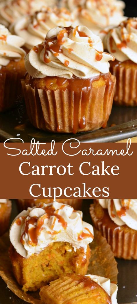 Fall Carrot Cake Cupcakes, Cake Balls Carrot Cake, Caramel Carrot Cake Recipe, Best Carrot Cupcake Recipe, Carrot Dessert Recipes, Carrot Cake With Caramel, Caramel Carrot Cake, Carrot Caramel, Birthday Carrot Cake