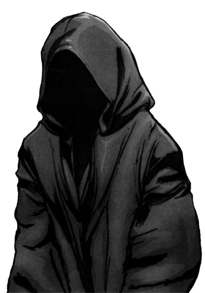 Cloaked Figure Dnd, Hooded Character Art, Powerful Oc, Hooded Man, Black Cloak, Person Drawing, Black Hood, Akame Ga, Man Character