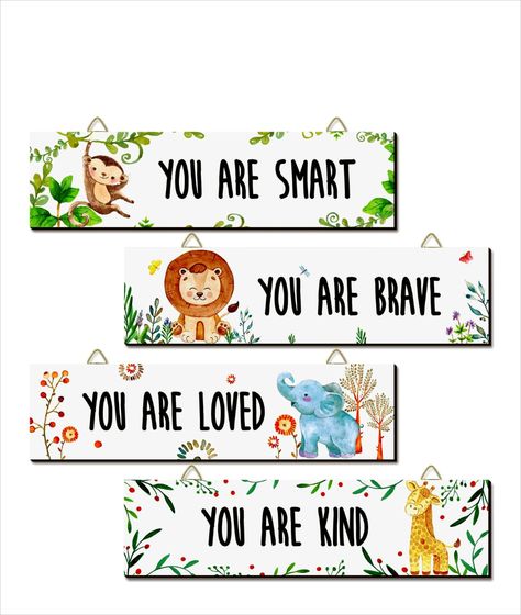 WOODLAND UNFRAMED Elephant Inspirational Motivational Nursery Signs Quotes, Nursery Room Quotes, Woodland Nursery Quotes, Boy Nursery Themes Woodland Forest Friends, Quotes For Boys, Kids Room Quotes Wall Art, Art Bedroom Decor, Girl Woodland, Decor Quotes