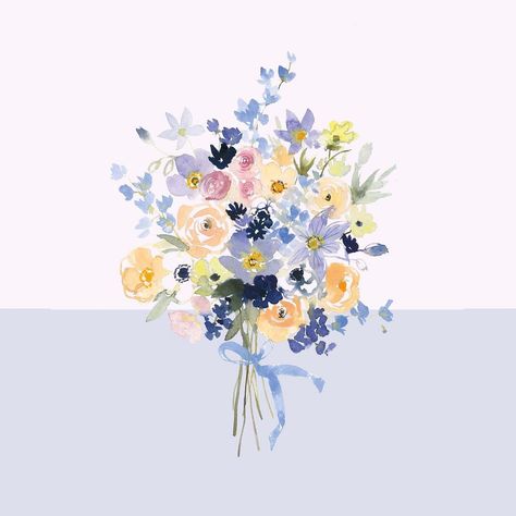 Blanche * 🐝 nouvelle aquarelle on Instagram: “Un bouquet de fleurs pour bien démarrer la semaine 💐 J’espère que ce visuel vous plaira 😊 c’est un p’tit nouveau dans ma prochaine…” Sketchbook Illustration, Watercolor Sketchbook, Bouquets, Paper Crafts, Map, On Instagram, Quick Saves, Instagram, Art