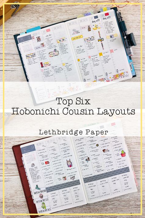 A6 Bujo Layouts, Hobonichi Techo Cousin A5, Hobonichi A5 Planner Ideas, Hobonichi Cousin Inspiration, Hobonichi Ideas Inspiration, Hobonichi Weekly Layout, Hobonichi A6 Layout, Hobonichi Original Layout Ideas, Hobonichi Cousin Weekly Layout Ideas