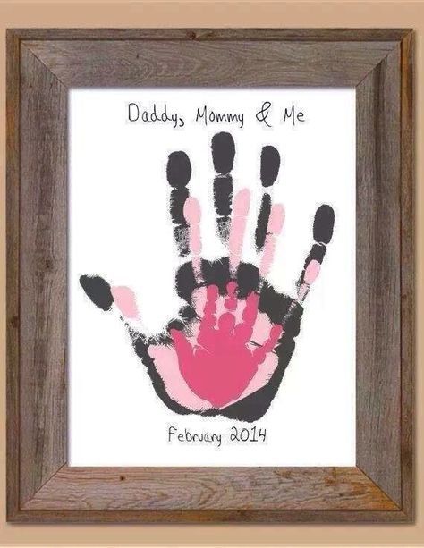 Hand Print Art, Family Hand Prints, Baby Art Projects, Diy Nursery, Baby Room Design, Handprint Art, Baby Diy, Nursery Inspiration, Baby Art