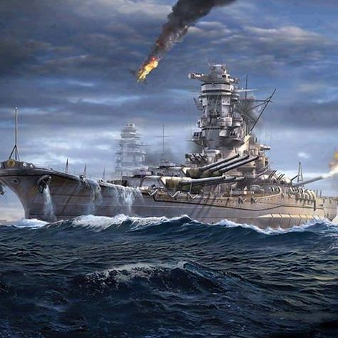 https://flic.kr/p/R1JXUT | 16730270_1329139643809251_3700074571476604336_n Yamato Class Battleship, World Of Warships Wallpaper, Yamato Battleship, Navy Coast Guard, Navy Art, Imperial Japanese Navy, Military Drawings, Military Artwork, Naval Force