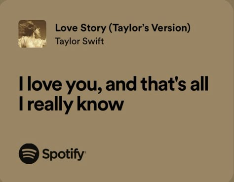 i love you and thats all i really know <3 I Love You Taylor Swift Lyrics, I Love You Lyrics, Love Lyrics Taylor Swift, The Way I Love You Taylor Swift, I Love You In Taylor Swift Lyrics, Taylor Swift Lyrics Love, Taylor Swift Love Lyrics, Love Story Lyrics, Lyrics I Love