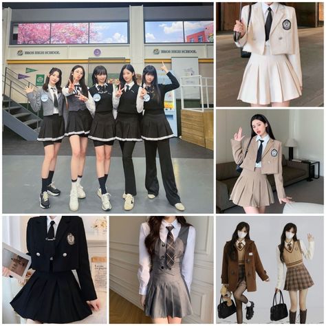 📍Lotte World Ehwa Korean School Uniform rental experience (ẞ1 floor 36-27,40 Jamsil-dong,Songpa-gu,Seoul or ẞ1 floor 36-27,212 Olympic-ro,Songpa-gu,Seoul,South Korea) South Korea Outfit Aesthetic, Lotte World Uniform, Seoul National University Uniform, Korean Uniform School, Korean Uniform, School Backpack Essentials, Korean School, Uniform School, Backpack Essentials