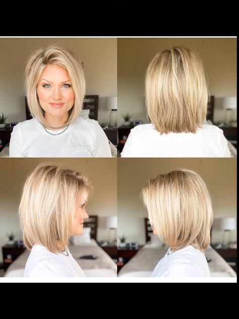 Style My Hair, Best Short Hairstyles, Short Bobs, Hair 360, Nothing Special, Blonde Hair Color Ideas, Chin Length Hair, Bob Haircut For Fine Hair, Bob Hairstyles For Fine Hair