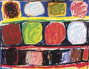 Stanley Whitney, Radical Openness, 1991, oil on canvas, 81 1/2 x 103 1/2 inches (courtesy of KARMA Gallery) Stanley Whitney, Contemporary Art Daily, Large Oil Painting, New York Art, Big Art, Aboriginal Art, Magazine Art, Contemporary Paintings, Art And Architecture