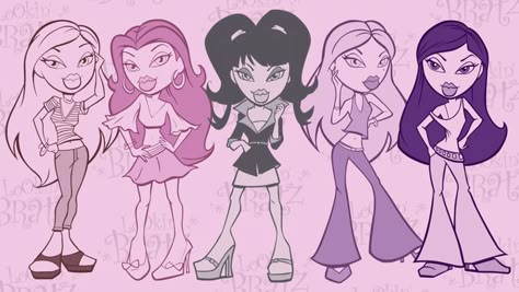 Bratz Aesthetic Wallpaper, 2000s Background, Bratz Wallpaper, Wallpaper Full Hd 4k, Bratz Aesthetic, Wallpaper Full Hd, Full Hd 4k, Bratz Girls, Jem And The Holograms