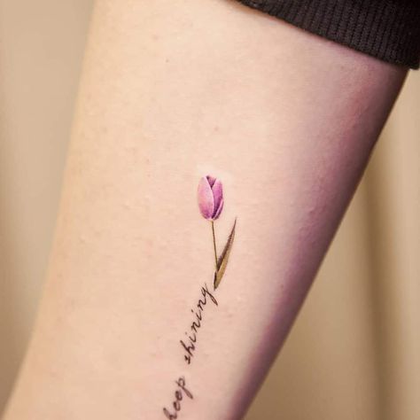 Top 109 Best Tulip Tattoo Ideas - [2020 Inspiration Guide] Tulip Tattoo Meaning, Tulips Tattoo, Tulip Tattoo, Flower Tattoo Meanings, Female Tattoos, Bouquet Tattoo, Small Flower Tattoos, Men Tattoos, Spine Tattoos For Women