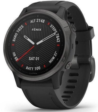 Garmin Watch Fenix 6S Sapphire Carbon Grey DL 010-02159-25. The ultimate multisport GPS watch at a sleek size of only 42mm, the Garmin Fenix 6S smartwatch is a must have for smaller wrists that like to get their pulse racing. Track your route with multi-GNSS satellite reference and outdoor sensors, monitor your heart rate with the Garmin Elevate wrist heart rate monitor and tailor your workouts to your body with the dynamic PacePro feature which helps you run smarter over various types of terrai Indoor Rowing, Fitness Armband, Advanced Workout, Running On Treadmill, Cardio Workouts, Altimeter, Garmin Fenix, Smart Watches, Navy Seals