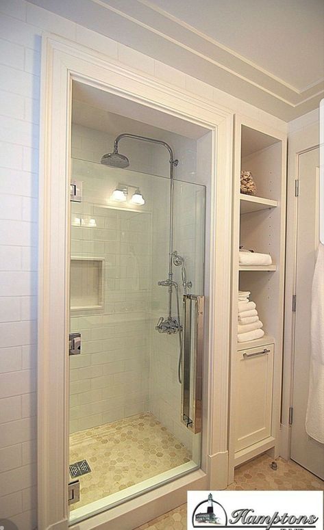 Diy Tiles, Tiles Mirror, Makeover Kamar Mandi, Small Bathroom Remodel Designs, Small Bathroom With Shower, Bilik Air, Bilik Mandi, Decor Ikea, Decor Baie