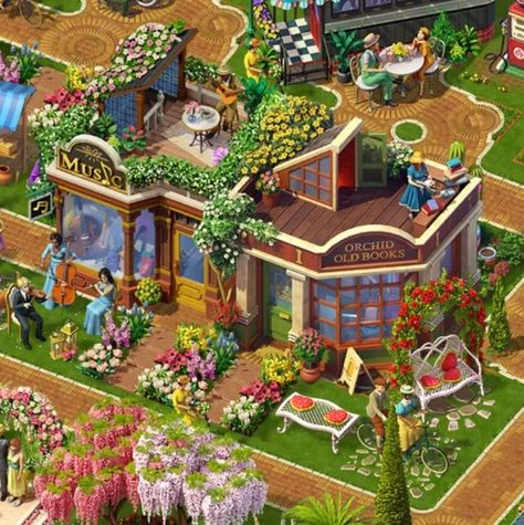 June's Journey Island, Castle House Design, Island Decor, Island Design, Fun Games, Orchids, Decorating Ideas, House Design, Design