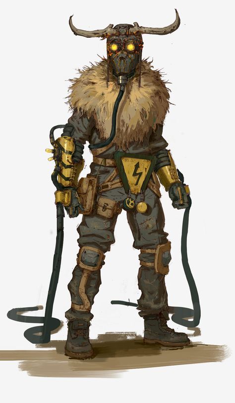 ArtStation - Electro, Artojka art group Post Apocalyptic Character, Apocalyptic Character, Nail Bat, Apocalypse Character, Post Apocalyptic Costume, Apocalypse World, Post Apocalyptic Art, Apocalypse Art, Fallout Art