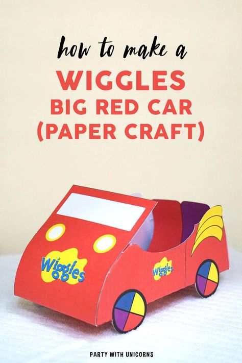 Are you planning a Wiggles Birthday Party? Download this free Wiggles Big Red Car Party Favor template to create your very custom Wiggles party favors. Fill them with some treats and send your guests home with something extra special. #wiggles #wigglesparty Wiggles Party Ideas | Wiggles Party Supplies | Wiggles Party Favor | Wiggles Crafts Wiggles Birthday Party, Cars Party Favors, Sainte Chapelle Paris, Wiggles Birthday, Car Party, The Wiggles, Party Favor Boxes, Paper Crafts For Kids, Red Car