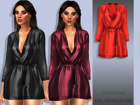 sims 4 cc // custom content clothing // the sims resource // #sims4 #sims4cc //belal1997's belaloallure_Gwen glam robe Sims 4 Expansions, Sims 4 Dresses, The Sims 4 Download, Sims 4 Toddler, Sims 4 Downloads, Sims4 Clothes, Sims Hair, Sims 4 Mods Clothes, Sims 4 Cas