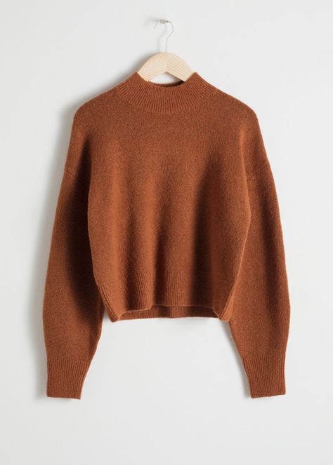 Rust Sweater, Pullovers Outfit, Mens Fashion Sweaters, Mens Fashion Edgy, Mens Fashion Fall, Fashion Story, Cool Sweaters, Mock Neck Sweater, Looks Style