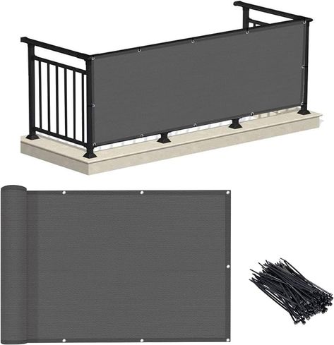 LOVE STORY 3' x 10' Charcoal Balcony Privacy Screen Fence Cover (HDPE) UV Protection Weather-Resistant 3 FT Height Shield for Deck, Patio, Backyard, Outdoor Pool, Porch, Railing : Amazon.ca: Patio, Lawn & Garden Fence Cover, Balcony Screen, Privacy Screen Fence, Privacy Screen Deck, Balcony Privacy Screen, Patio Railing, Pool Porch, Screened In Deck, Deck Privacy