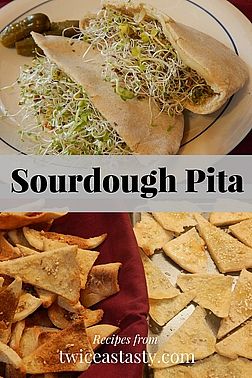 Sourdough Pita Bread, Sourdough Pita, Pita Chips Recipe, Snack Pairings, Pita Crackers, Semolina Flour, Pita Bread Recipe, Sourdough Pancakes, Sourdough Starter Discard Recipe