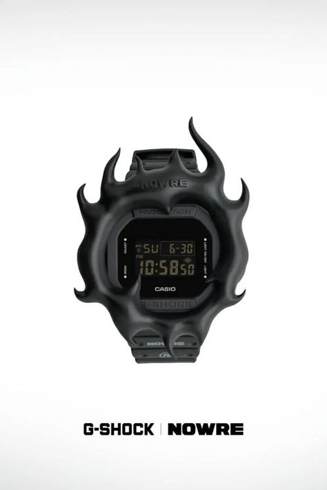 NOWRE x G-Shock DW-5600 Box Set includes symbolic bezel attachments - G-Central G-Shock Fan Site G Shock Frogman, G Shock Watches, Military Watches, Casio G Shock, G Shock, Casio Watch, Box Set, Coming Out, China