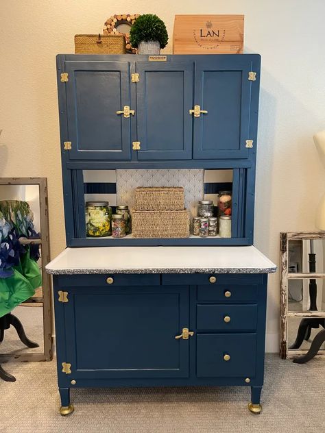 Hoosier Cabinet Makeover Paint, Refinishing Hoosier Cabinet, Repurpose Hoosier Cabinet, Refurbished Hoosier Cabinet, Hoosier Cabinet Redo, Refinished Hoosier Cabinet, Repurposed Hoosier Cabinet Ideas, Painted Hoosier Cabinet, Painted Hoosier Cabinet Ideas