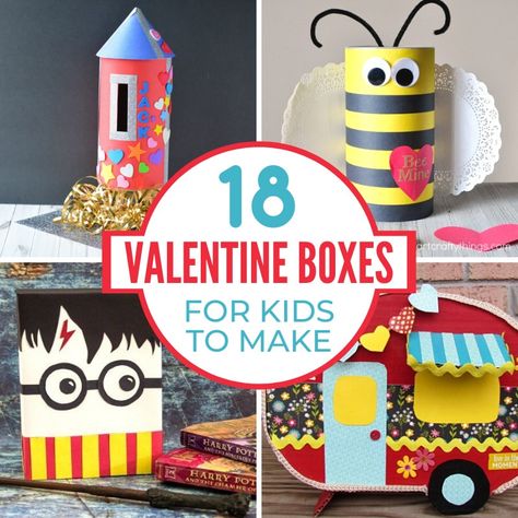 Are you looking for Valentine box ideas for your child's classroom party this Valentine's Day? You're in luck! These creative Valentine's Day box ideas feature some favorite characters and some totally adorable themes! Easy Valentines Day Boxes, Cool Valentine Boxes, Homemade Valentine Boxes, Crafts For Him, Girls Valentines Boxes, Valentines Day Boxes, Valentine Boxes For School, Diy Valentines Box, Kids Valentine Boxes